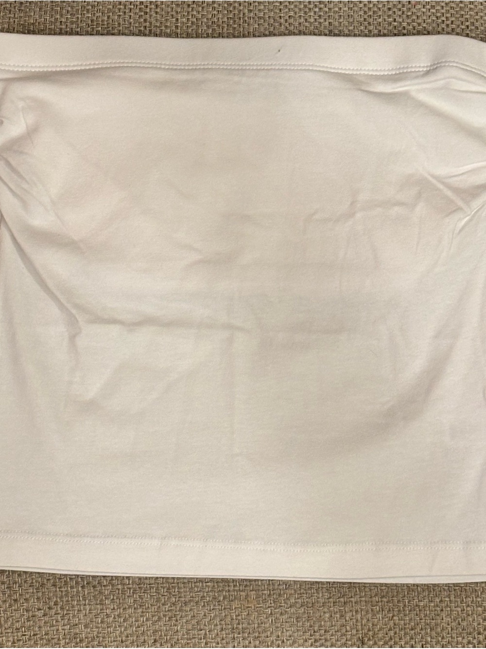 Zenana White Strapless Tube Top with Built-In Shelf Bra NWOT Size Small